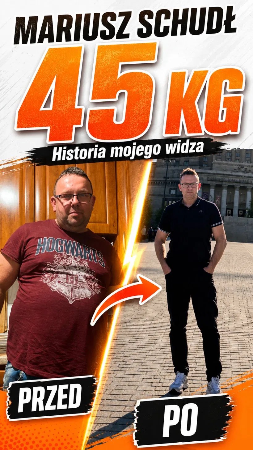 Mariusz przed i po — minus 45 kg