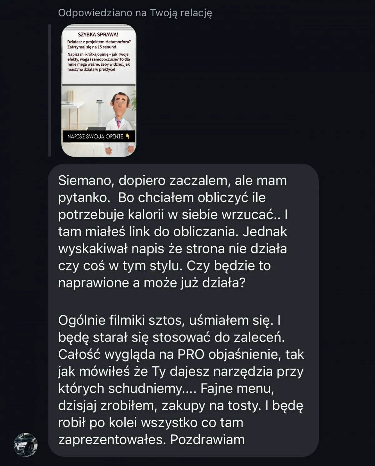 Opinia szczegółowa
